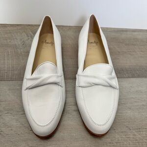 Rangoni Amalfi Leather Slip-On Loafers - White